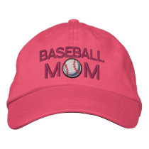 Baseball Mom embroidered hats by Ricaso_Graphics Baseball Mom embroidered hats