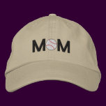 Baseball Mom Embroidered Hat
