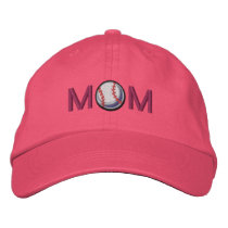 Baseball Mom embroidered hats by Ricaso_Graphics Baseball Mom embroidered hats