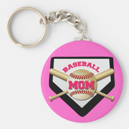 BASEBALL MOM KEYCHAIN Zazzle