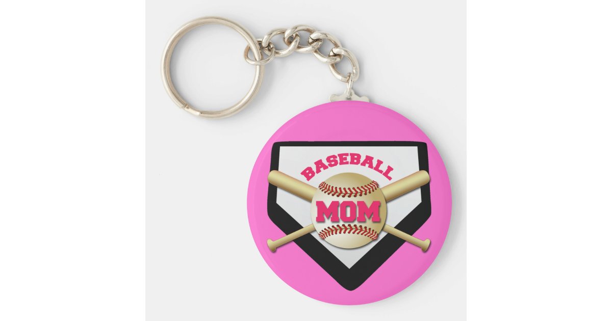 BASEBALL MOM KEYCHAIN Zazzle