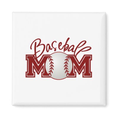 Baseball MOM Fridge Magnet by Just2Cute