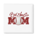 Baseball MOM magnets by Just2Cute Baseball MOM magnets