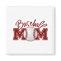 Baseball MOM magnets by Just2Cute Baseball MOM magnets