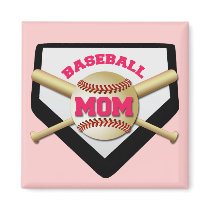BASEBALL MOM FRIDGE MAGNETS