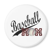 Baseball Mom Refrigerator Magnet