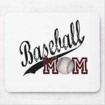 Baseball Mom Mouse Pads