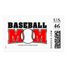 Baseball Mom Postage Stamp