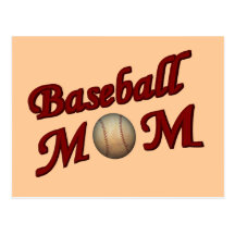 Baseball Mom Postcard