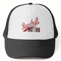 Baseball Mom Red Mesh Hats