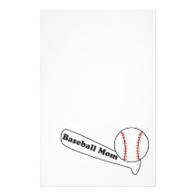 Baseball Mom Stationary Stationery Design