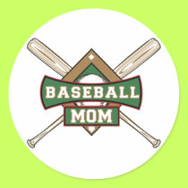 Baseball Mom stickers by sports_tshirts Baseball Mom stickers