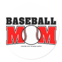 Baseball Mom Stickers