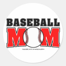 Baseball Mom Stickers