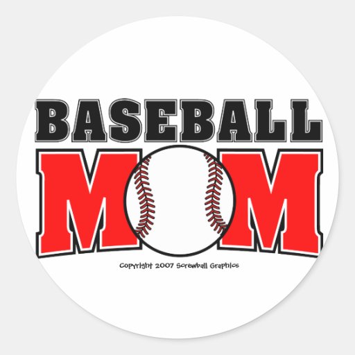 Baseball Mom Stickers