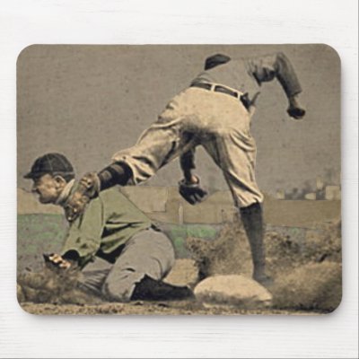 Baseball Mousepad In Cool Retro Style by DesignerLand