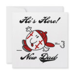 Baseball New Dad T-shirts and Gifts Personalized Announcement