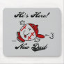 Baseball New Dad Tshirts and Gifts Mousepad