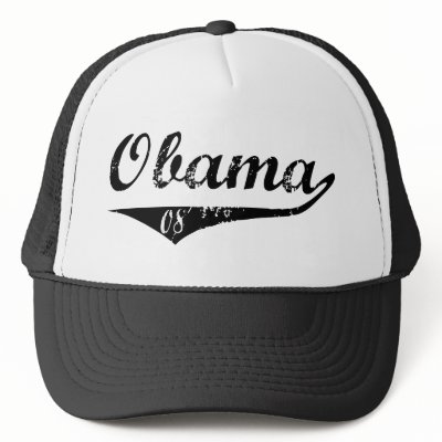 Baseball Obama 08 Trucker Hats by ObamaRama