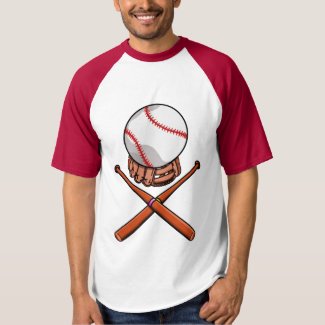 Baseball Or Softball Jolly Roger Like Design T-shirt