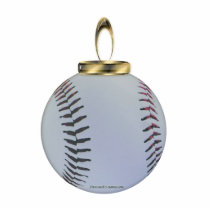 Baseball Ornament photo sculptures