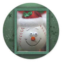 Baseball ornament sticker by perfectpostage Baseball ornament sticker