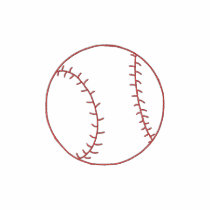 Baseball Outline embroidered shirts by ZazzleEmbroidery Baseball Outline embroidered shirts