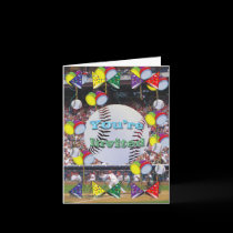Baseball Party Invitation Card