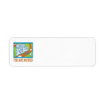 Baseball Party Return Address Label