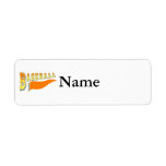 Baseball Pennant Custom Return Address Label