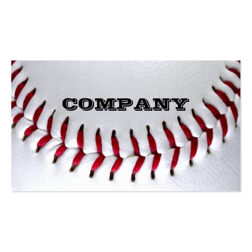 Baseball Photo Business Cards