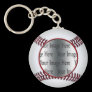 baseball photo key chain