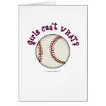 Baseball-Pink Greeting Cards
