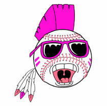 baseball pink girl punk vector design graphic photo sculptures
