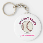 Baseball-Pink Key Chain