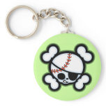 Baseball Pirate -kids Keychain