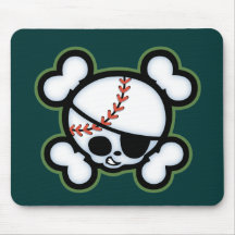 Baseball Pirate -kids Mouse Pad