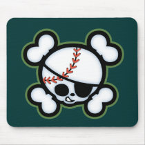 Baseball Pirate -kids Mouse Pad