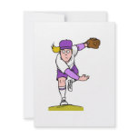 Baseball Pitcher Girl Custom Announcements