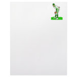 Baseball Pitcher Green Letterhead Design