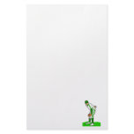 Baseball Pitcher Green Stationery