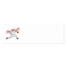 Baseball Pitcher Player Cartoon Business Cards