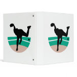 baseball pitcher silhouette design binder