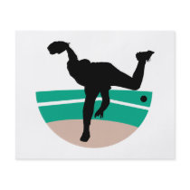 baseball pitcher silhouette design flyer design