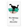 baseball pitcher silhouette design shipping label