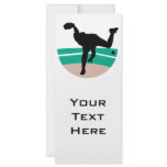baseball pitcher silhouette design custom rack cards