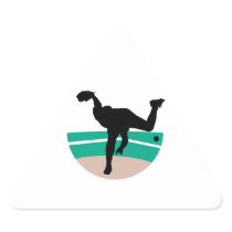 baseball pitcher silhouette design stickers