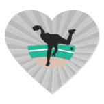 baseball pitcher silhouette design stickers