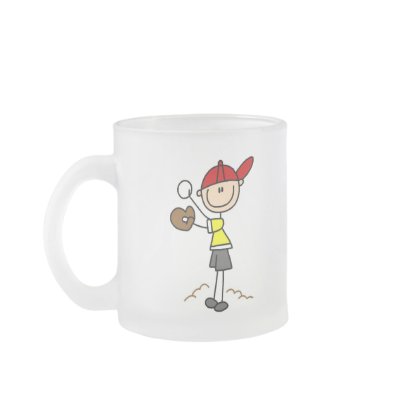 Baseball Pitcher Stick Figure Mug by stick_figures