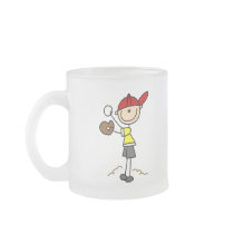 Baseball Pitcher Stick Figure Mug by stick_figures Baseball Pitcher Stick Figure Mug